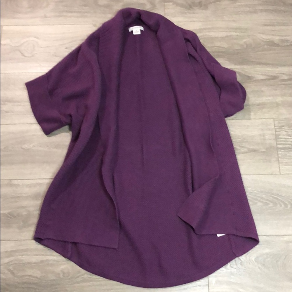 Plum Liz Claiborne Cardigan (duster)